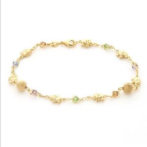 18k gold plated ankle bracelet